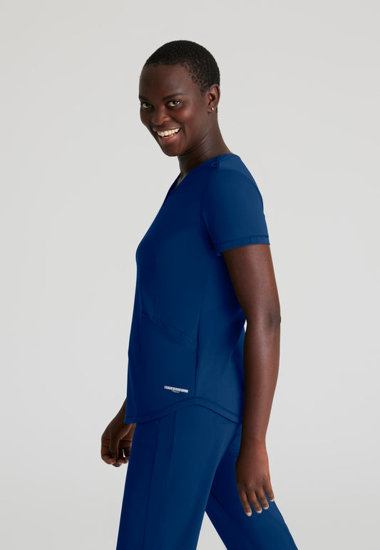 Haut Serene à 3 poches et col en V